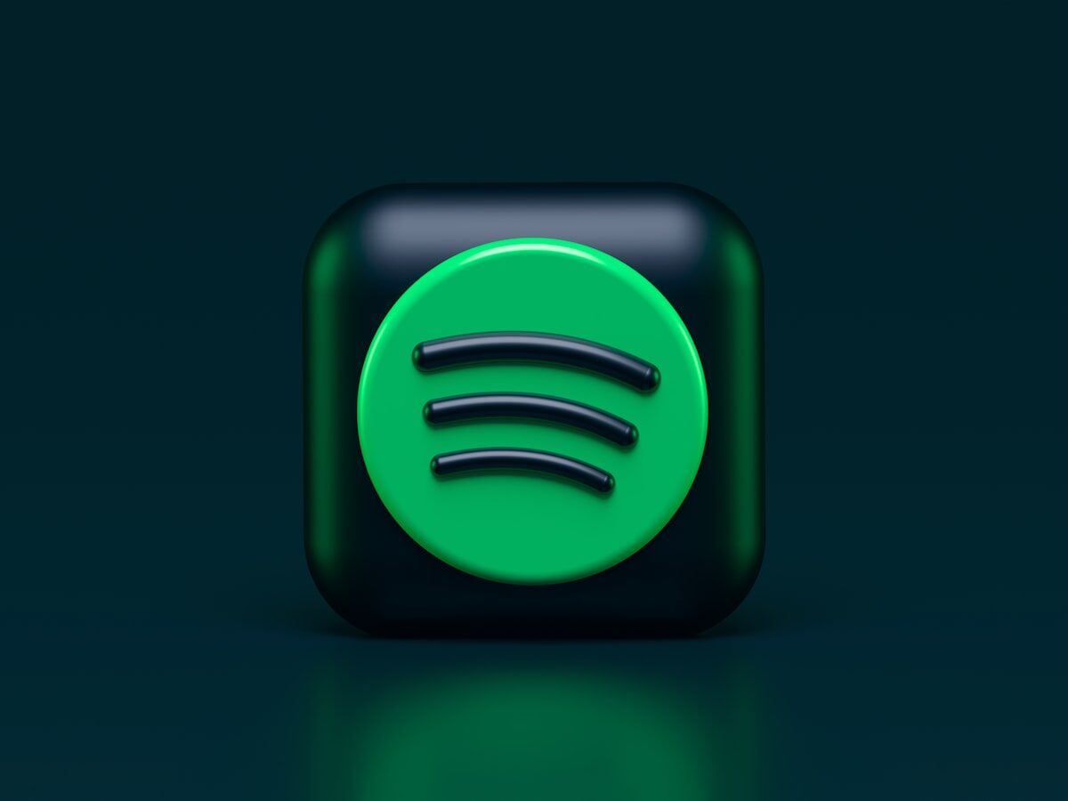 Spotify logo on smartphone screen